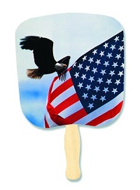 Eagle & Flag Patriotic Hand Fan