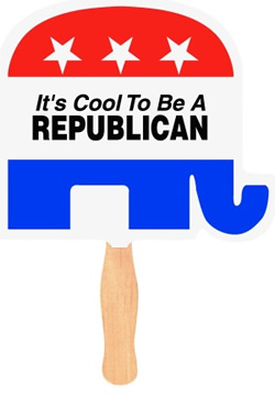 Republican Elephant Political Fan