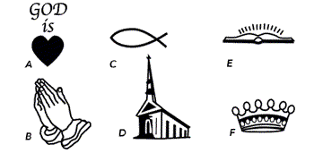 Optional Imprint Symbols for Cross Key Tag