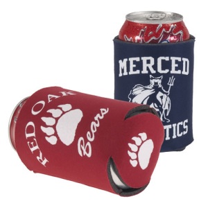Everyone has seen these koozies or can coolers around for many years. The main purpose is 
    to keep your can cool while your hands stay warm. A simple yet very effective invention. 
    Personalized with your custom logo or any text you want at very affordable prices.