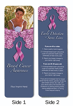Custom Breast Cancer Awareness Bookmark