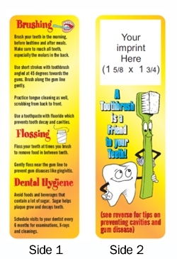 Dental Hygiene Personalized Bookmarks