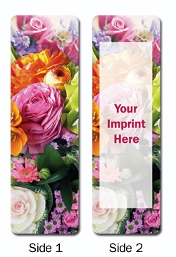 Floral Personalized Bookmarks
