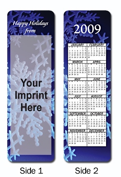 Holiday Snowflake Personalized Bookmarks