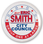 election campaign pins