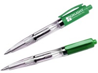 Customized Green Flash Light-Up Pen