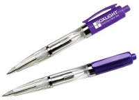 Customized Purple Flash Light-Up Pen