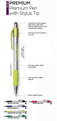 Premium Pen with Stylus