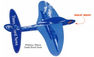 Military Penny Paper Airplane